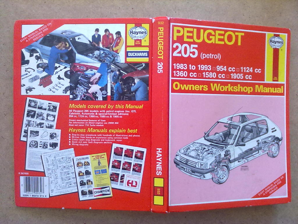 Peugeot 205 Owner's Workshop Manual