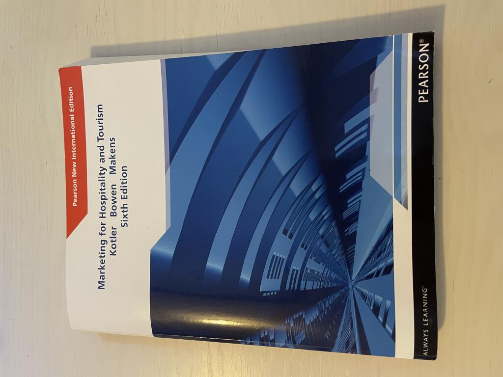 Marketing for hospitality and tourism