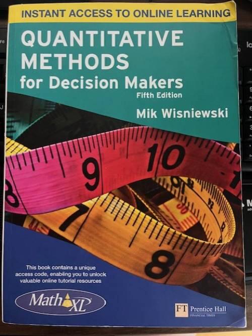 Quantitative methods for decision makers