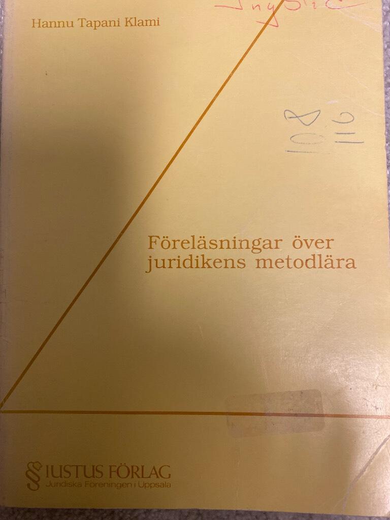 F&ouml;rel&auml;sningar &ouml;ver juridikens metodl&auml;ra