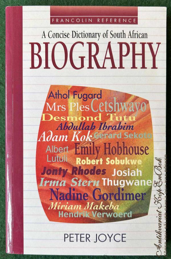 A concise dictionary of South African biography