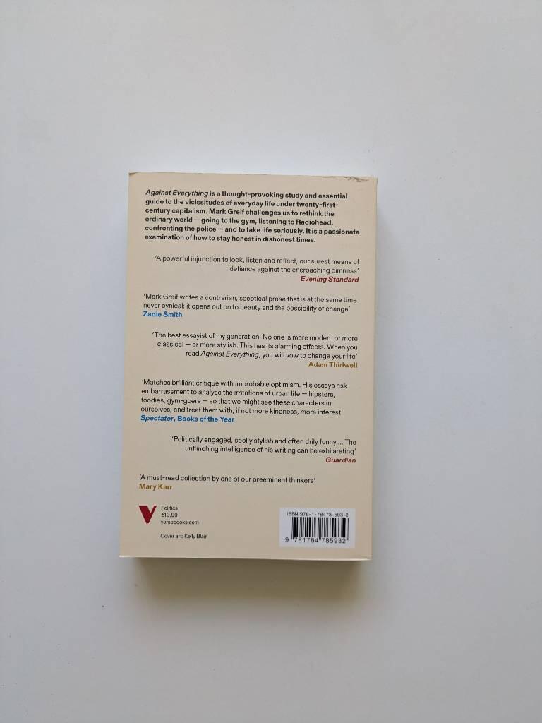 Against everything : essays