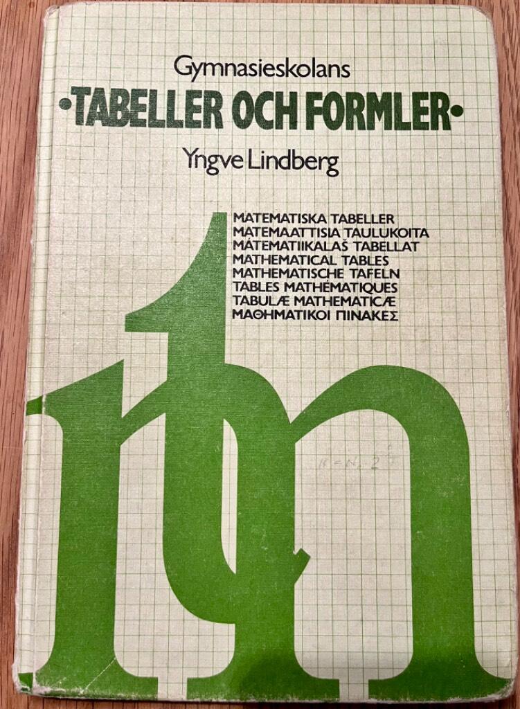 Gymnasieskolans tabeller och formler i matematik, fysik, kemi