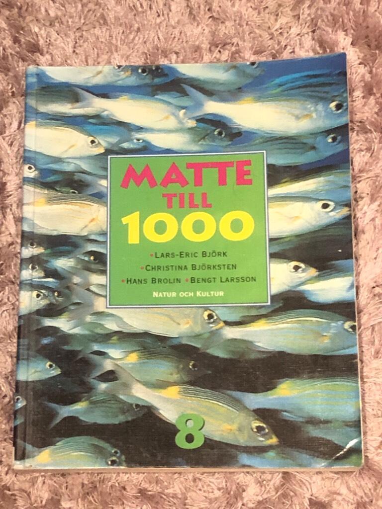 Matte till 1000 &Aring;R 8 L&auml;robok