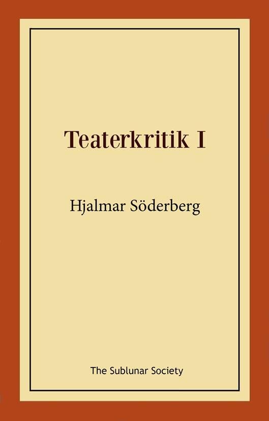 Teaterkritik I