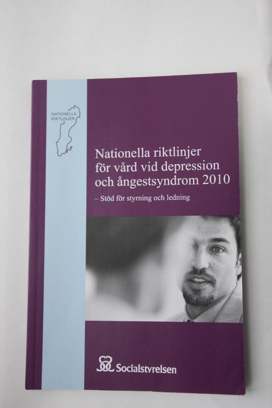 Nationella riktlinjer f&ouml;r v&aring;rd vid depression och &aring;ngestsyndrom 2010 : st&ouml;d f&ouml;r styrning och ledning