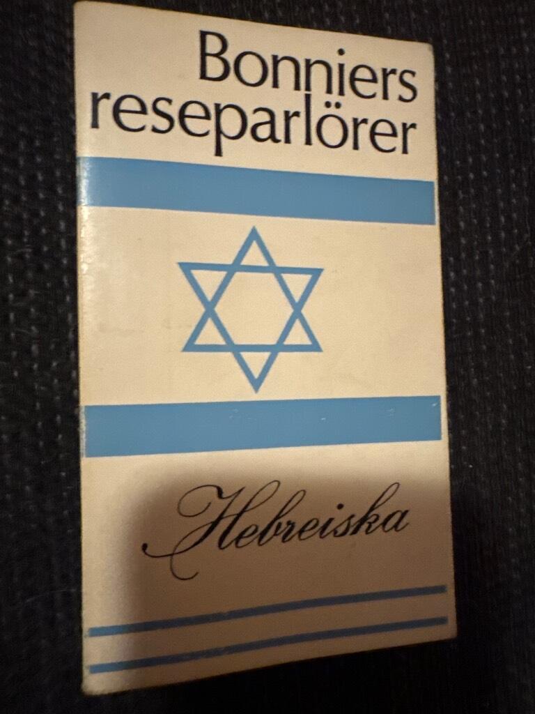 Hebreiska : ordlista, vardagsuttryck och turistinformation