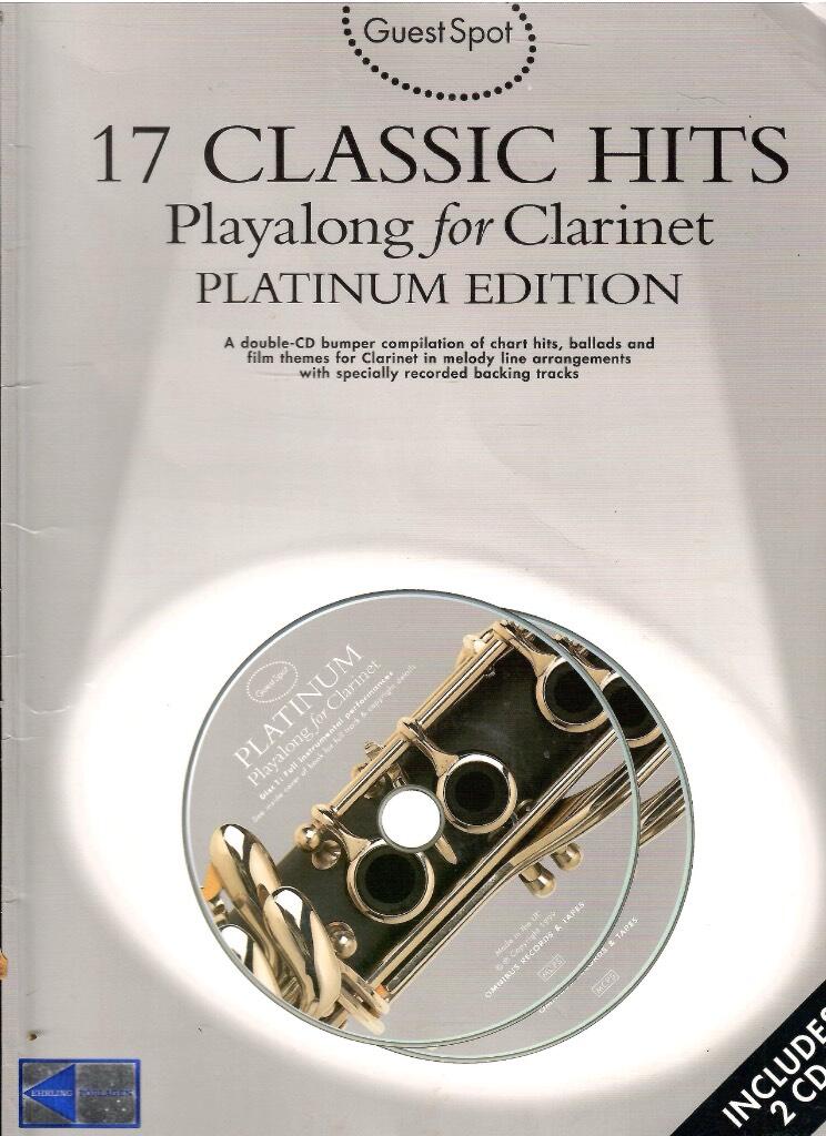 17 classic hits - playalong for clarinet
