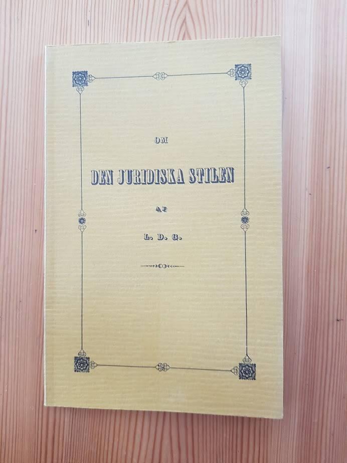 Om den juridiska stilen