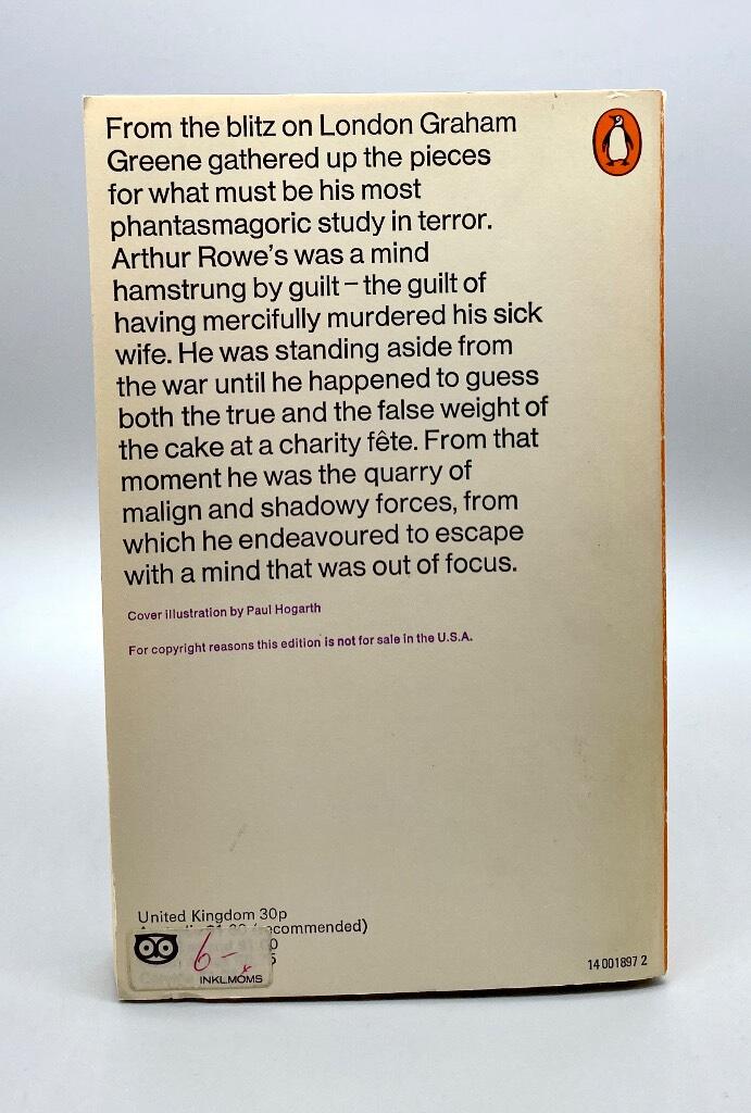 The ministry of fear - an entertainment