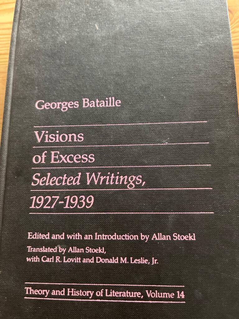 Visions of excess - selected writings, 1927-1939