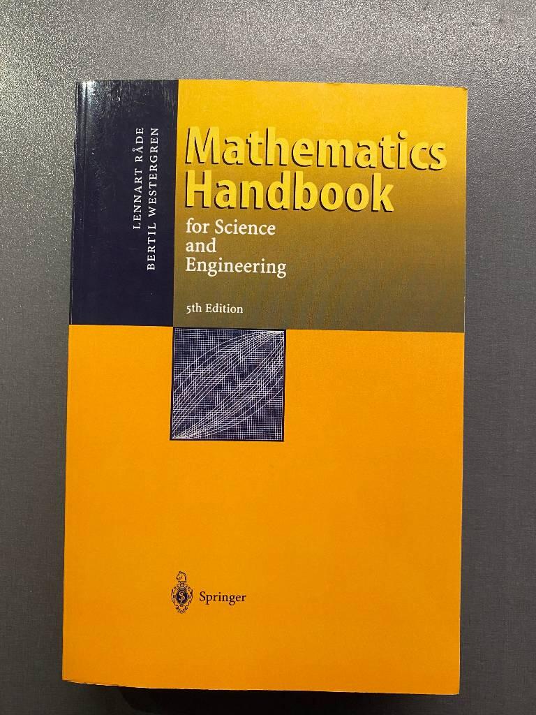 Mathematics handbook for science and engineering