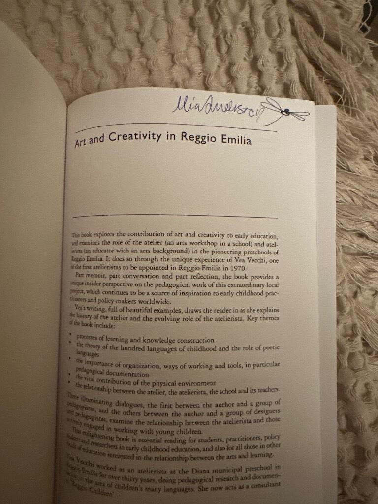 Art and creativity in Reggio Emilia - exploring the role and potential of ateliers in early childhood education