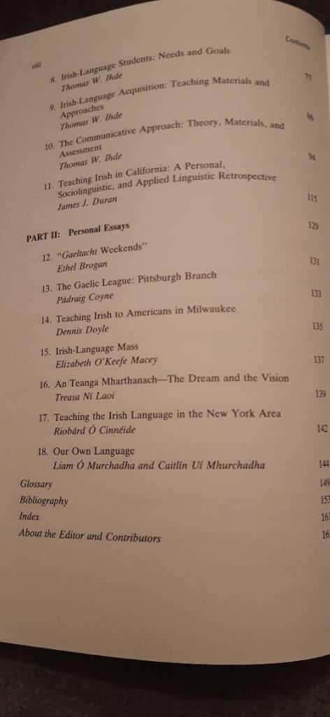 The Irish language in the United States - a historical, sociolinguistic, and applied linguistic survey