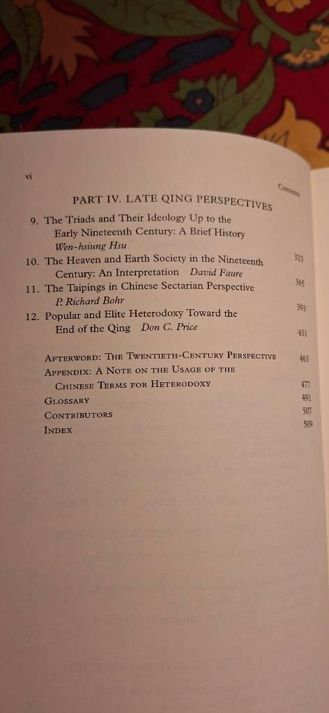 Heterodoxy in late Imperial China