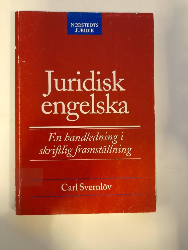 Juridisk engelska : en handledning i skriftlig framst&auml;llning