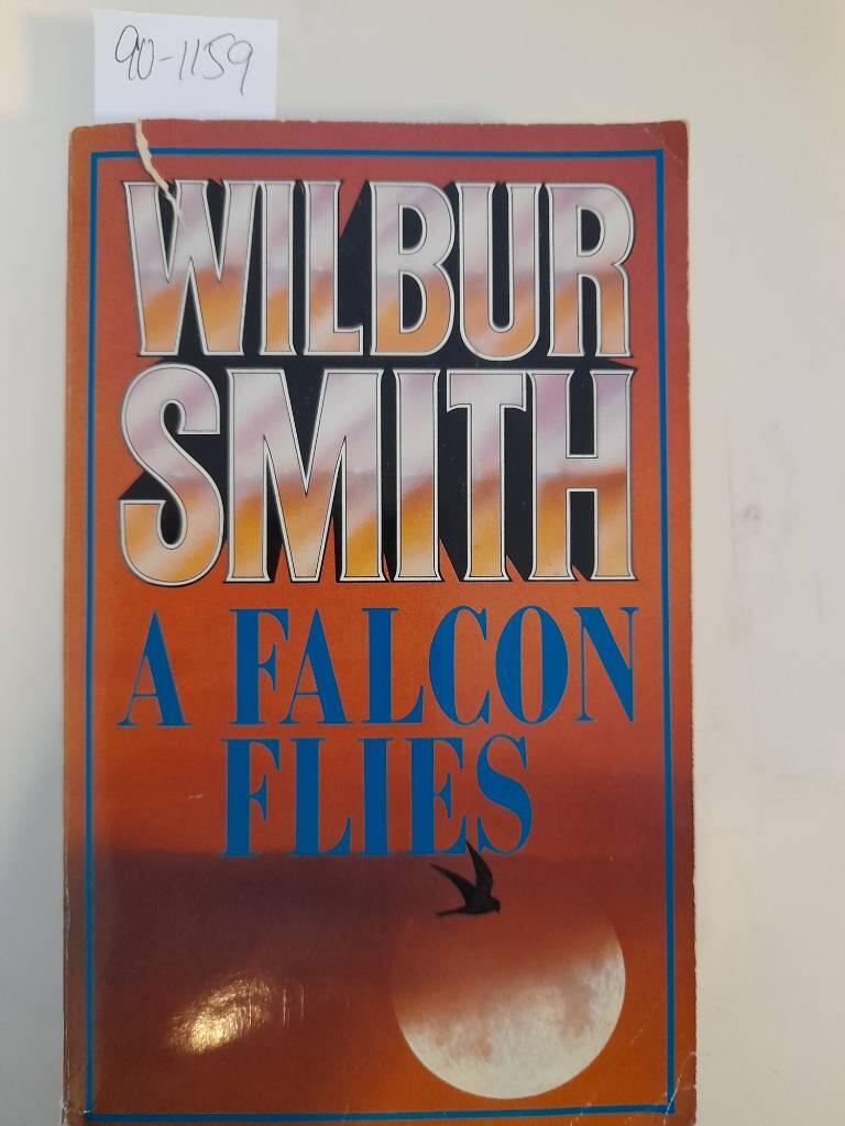 A falcon flies