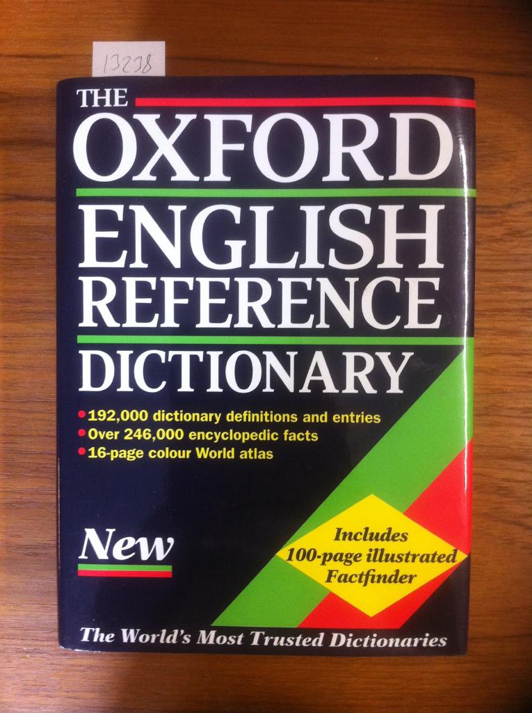 The Oxford English reference dictionary