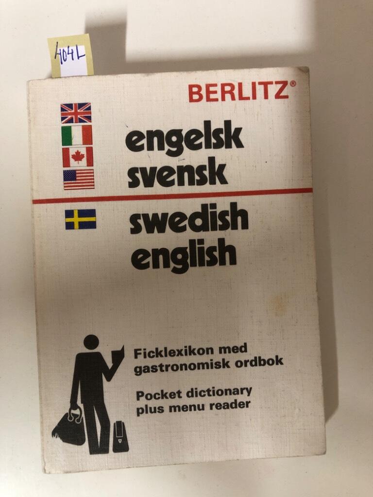 Engelsk-svensk, svensk-engelsk ordbok - [ficklexikon med gastronomisk ordbok] = English-Swedish, Swedish-English dictionary : [pocket dictionary plus menu reader