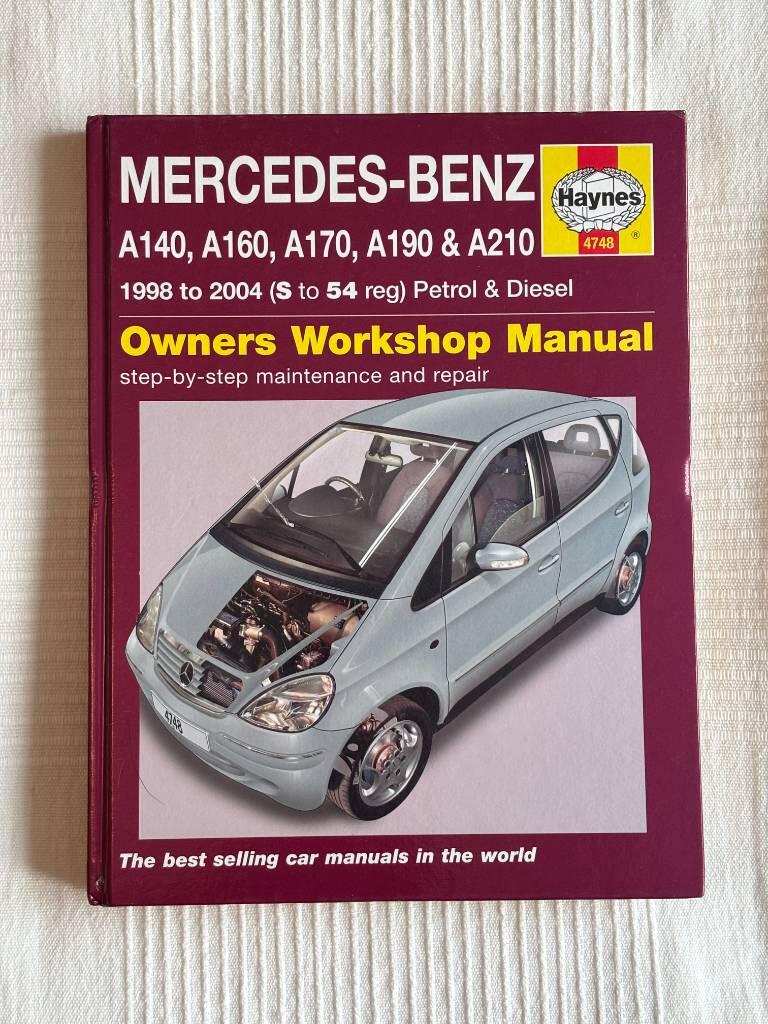 Mercedes-Benz A-class owners workshop manual - models covered: A140, A160, A170, A190 & A210 Hatchback (W168 series), including special/limited editions : petrol: 1.4 litre (1397 cc), 1.6 litre (1598 cc), 1.9 litre (1898 cc) & 2.1 litre (2084 cc) : turbo-