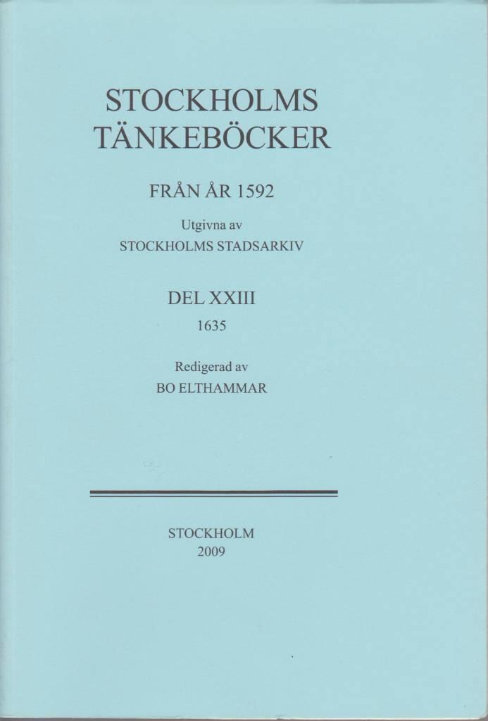 Stockholms tänkeböcker från år 1592