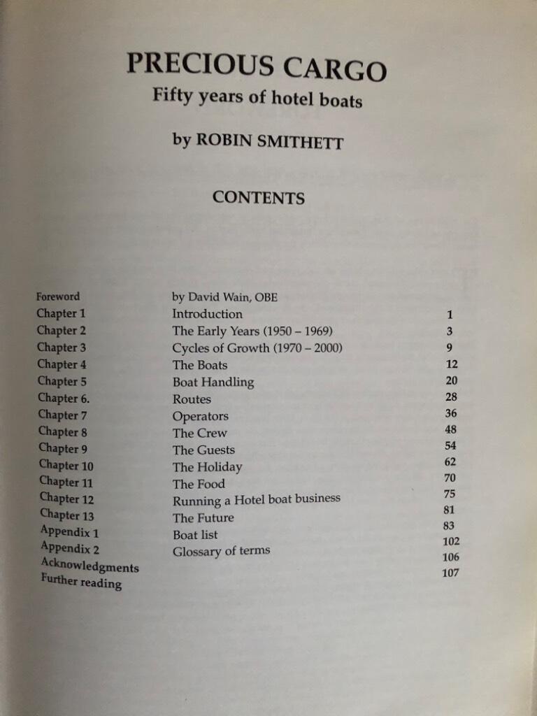 Precious cargo - fifty years of hotel boats
