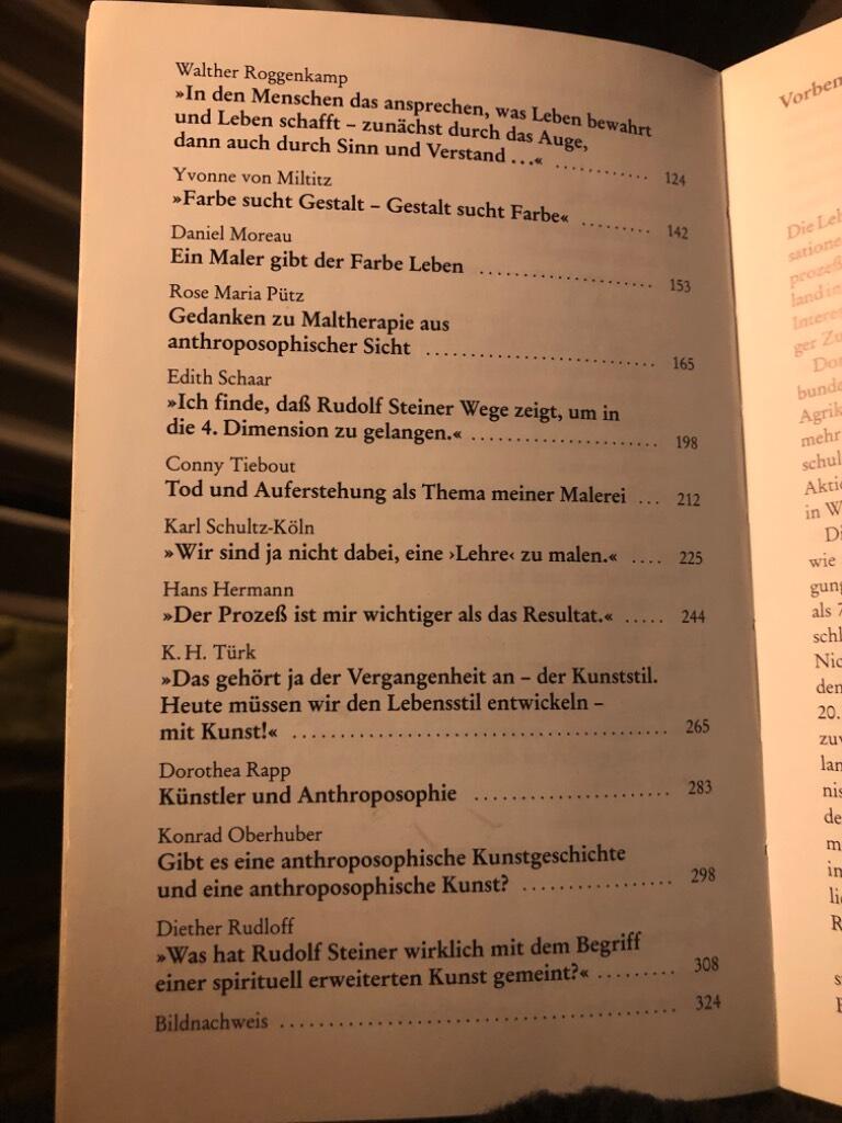 Anthroposophie und Malerei - Gespr&auml;che mit 17 K&uuml;nstlern