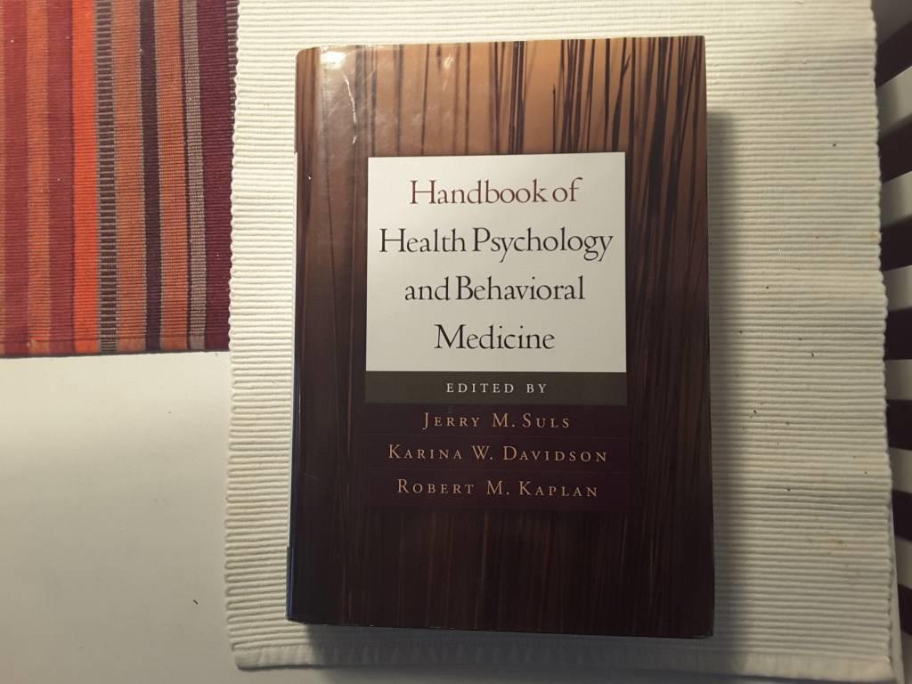 Handbook of health psychology and behavioral medicine