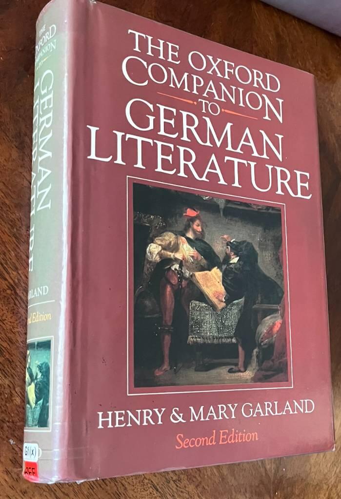 The Oxford companion to German literature