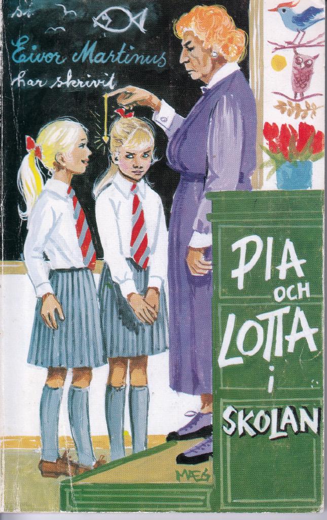 Pia och Lotta i skolan