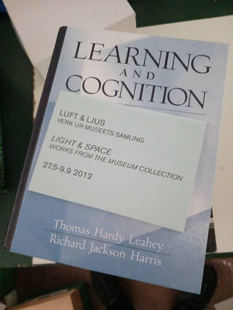 Learning and cognition