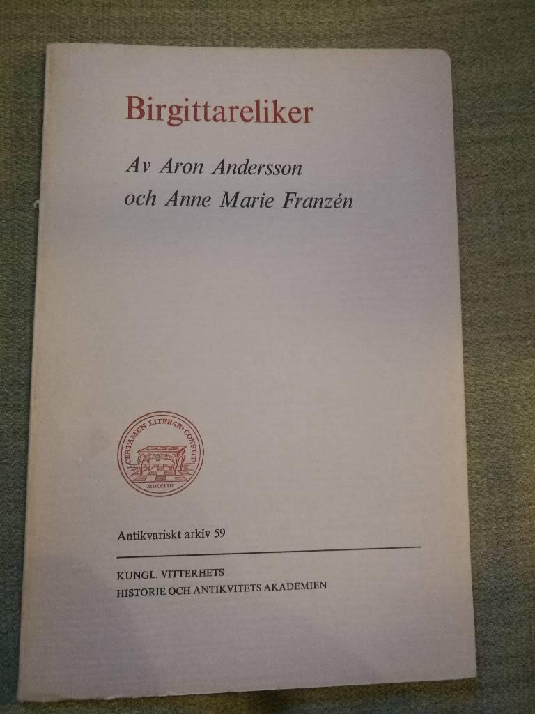 Birgittareliker inlånade till Historiska museets utställning "Birgitta och det Heliga landet", 30 november 1973-17 februari 1974