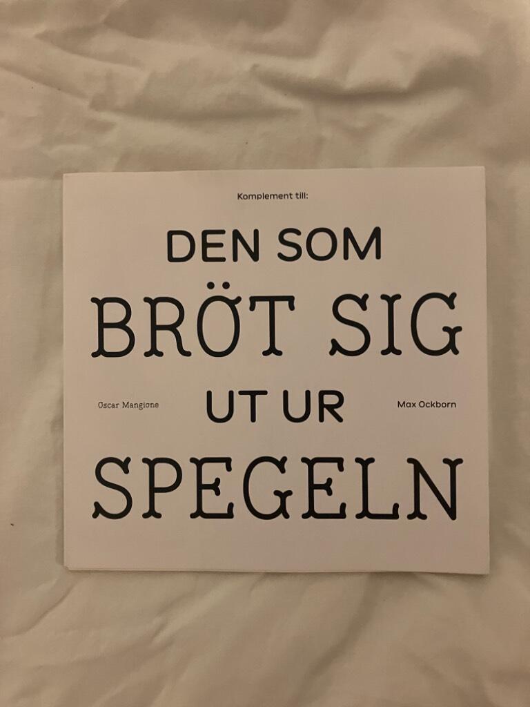 Komplement till: Den som bröt sig ut ur spegeln