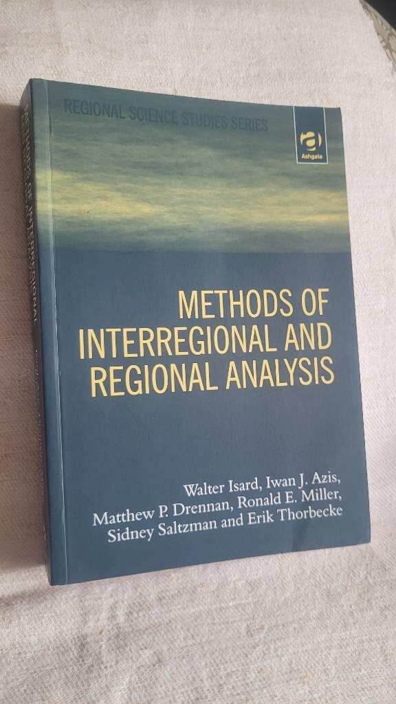 Methods of interregional and regional analysis