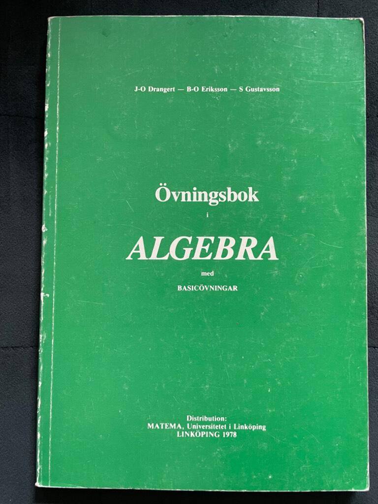 &Ouml;vningsbok i algebra : med BASIC&ouml;vningar