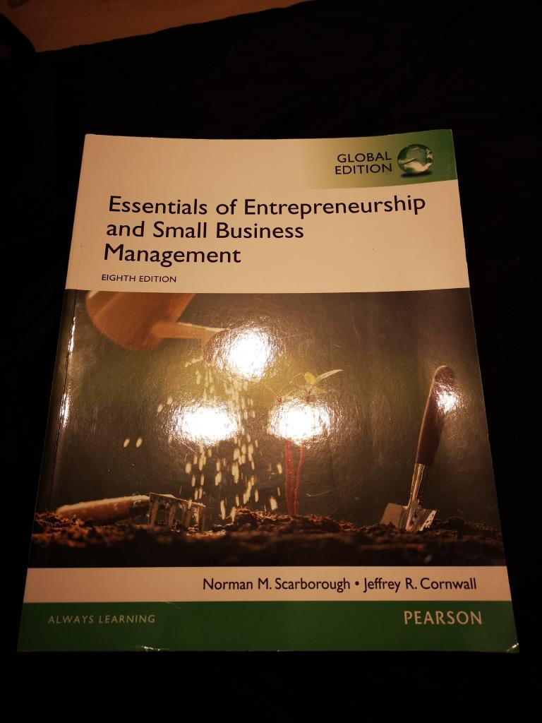 Essentials of entrepreneurship and small business management