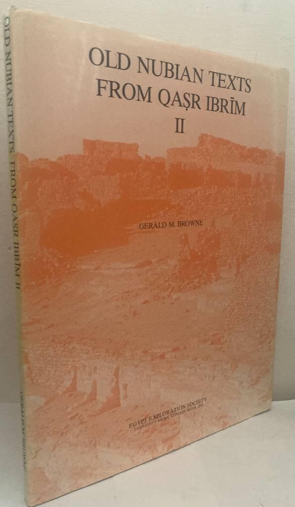 Old Nubian texts from Qaṣr Ibrīm