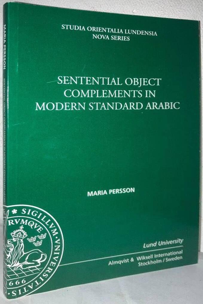 Sentential object complements in modern standard arabic
