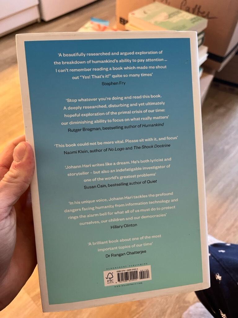 Stolen focus - why you can't pay attention