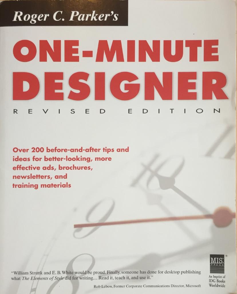 Roger C. Parker's one-minute designer