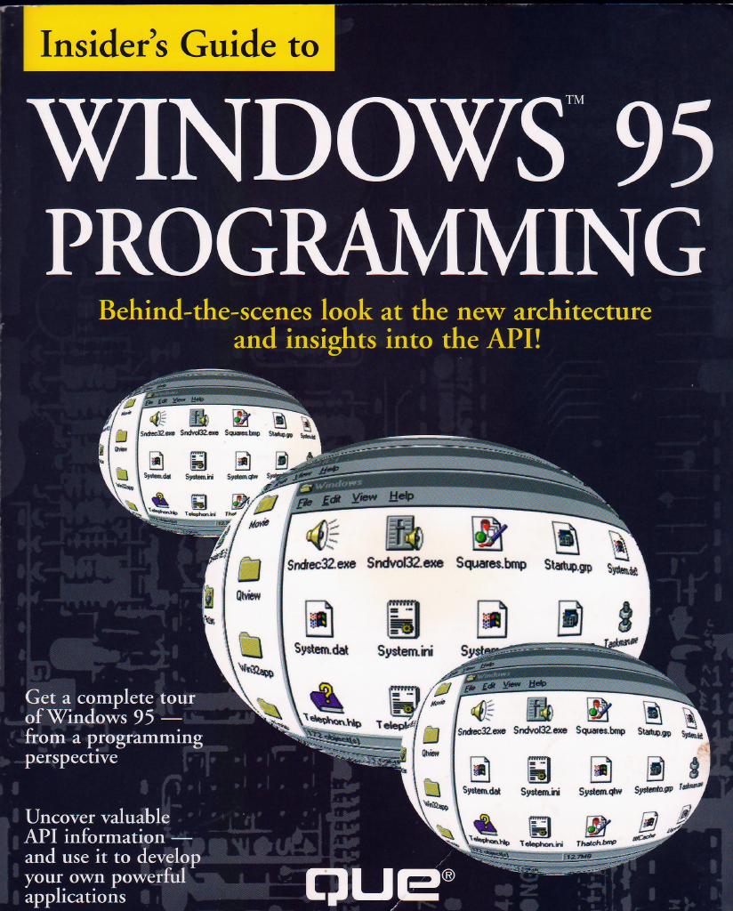 Insider's guide to Windows 95 programming
