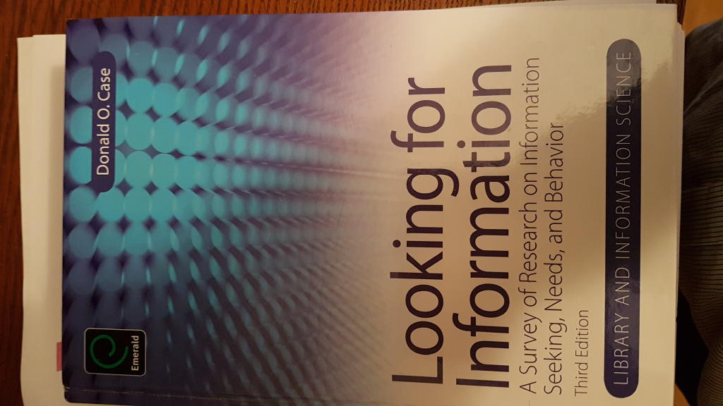 Looking for information : a survey of research on information seeking, needs, and behavior