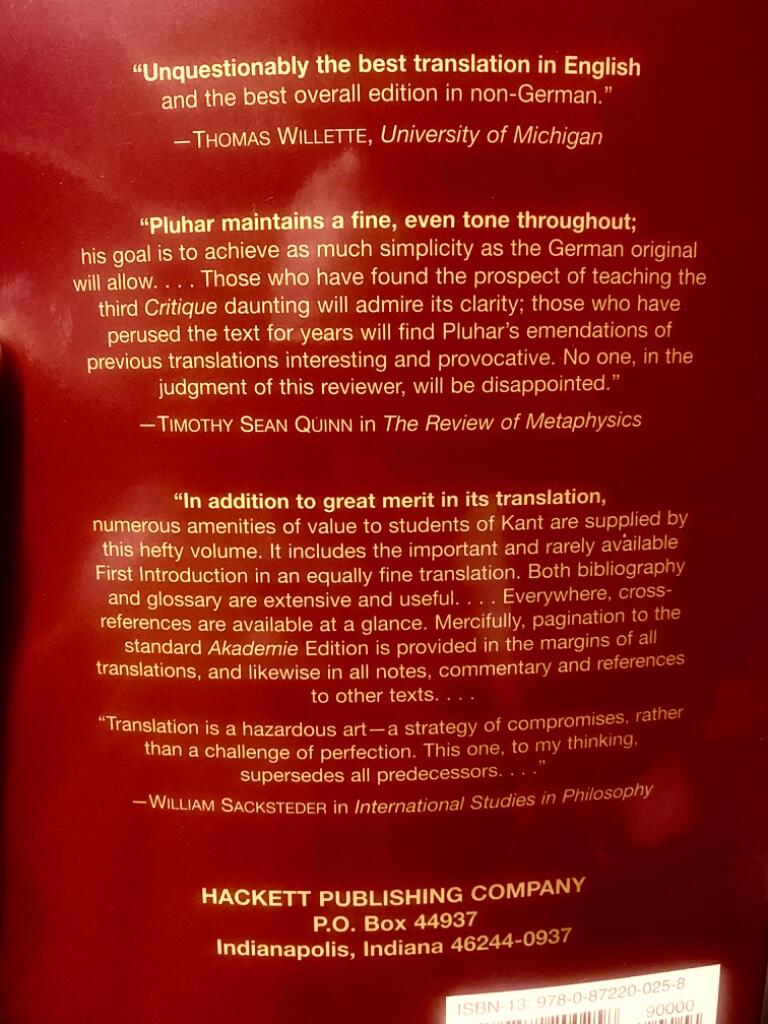 Critique of judgment