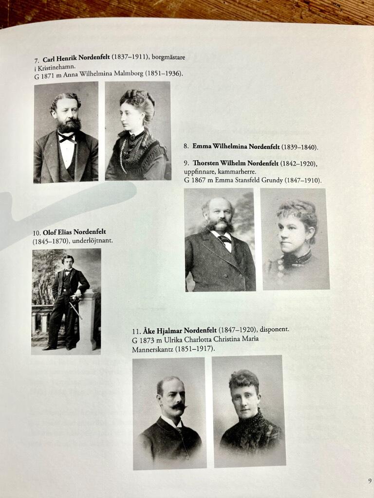 Nordenfeltska r&ouml;tter : en antavla i &aring;tta led f&ouml;r Enar Nordenfelt (1798-1868) och Maria Waern (1807-1857) med illustrationer och biografiska notiser
