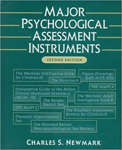 Major psychological assessment instruments