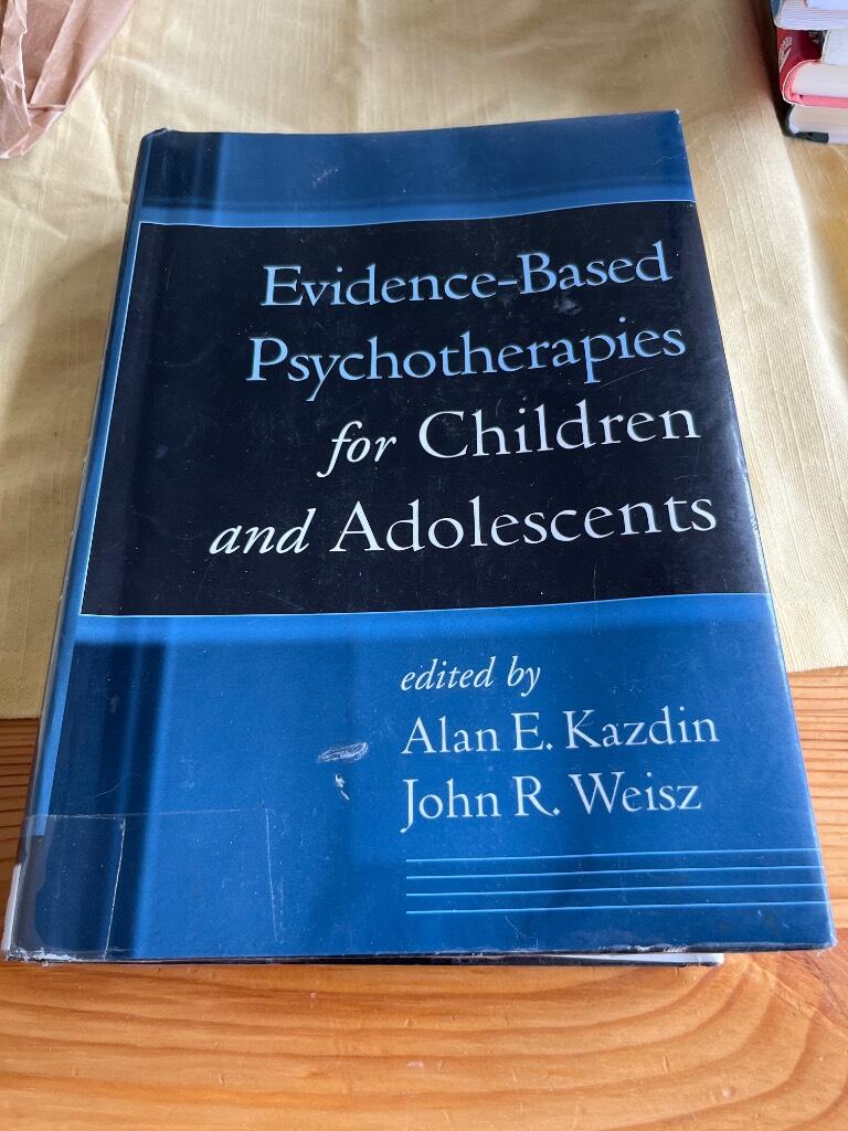 Evidence-based psychotherapies for children and adolescents