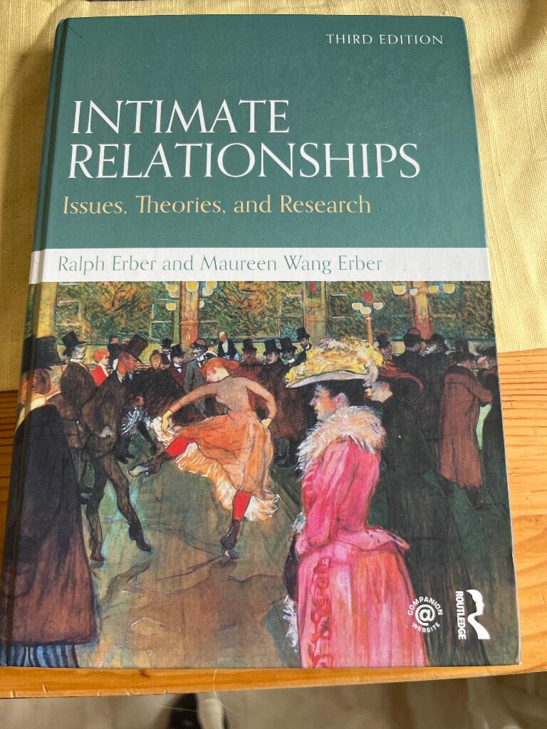 Intimate relationships - issues, theories, and research