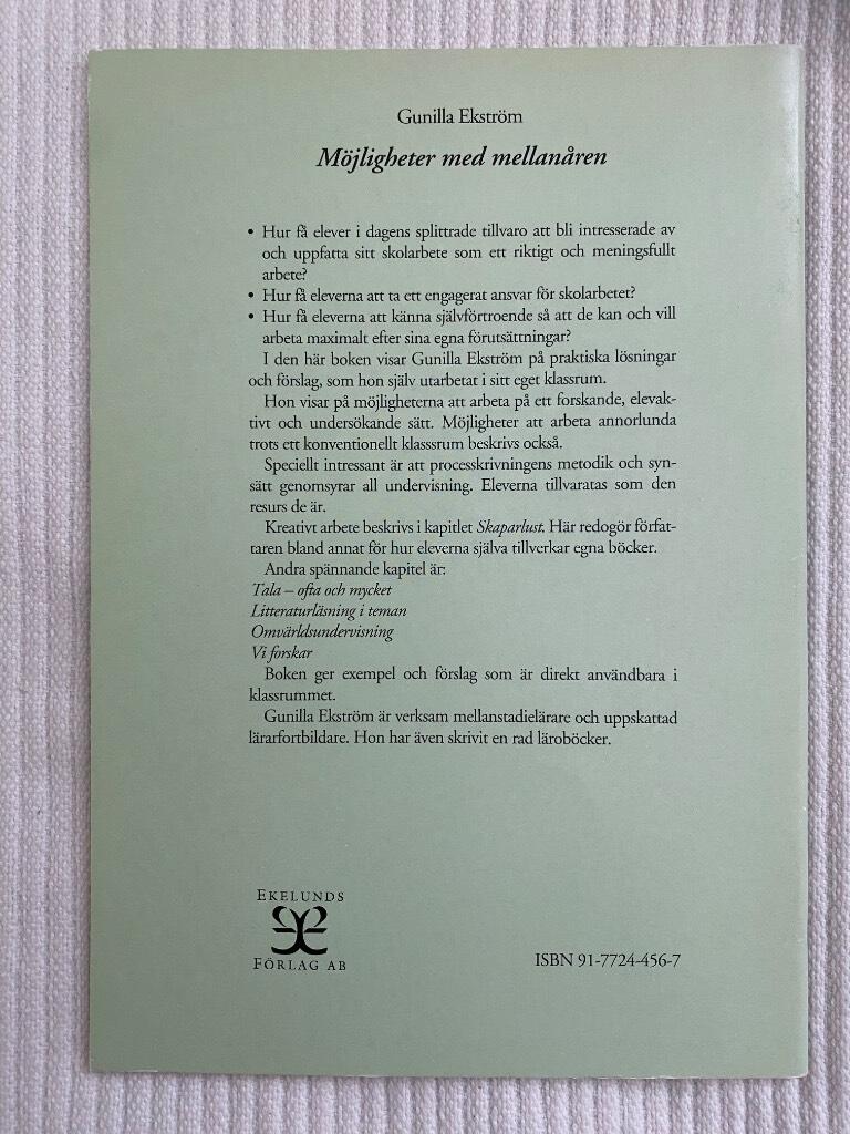M&ouml;jligheter med mellan&aring;ren