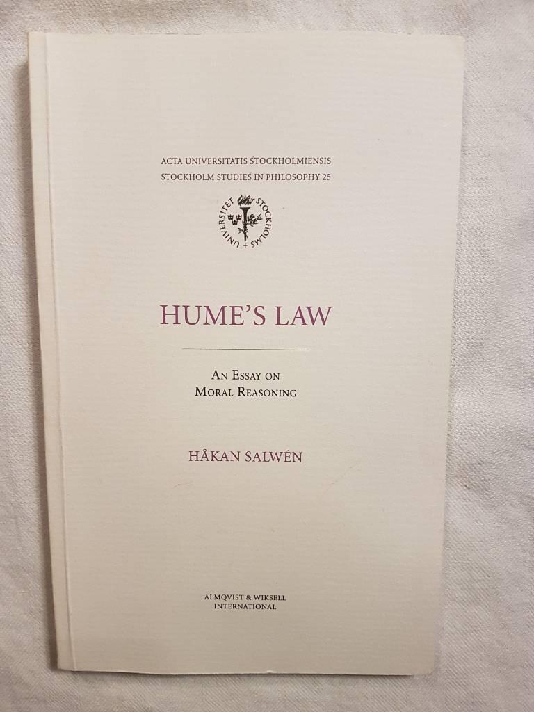 Hume's law an essay on moral reasoning