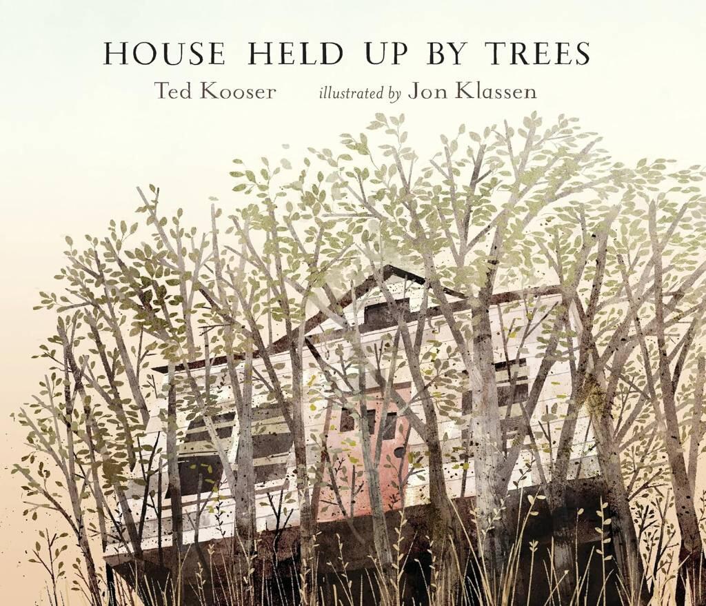 House held up by trees